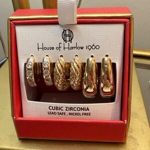 House of Harlow 1960 Gold Earrings Collection